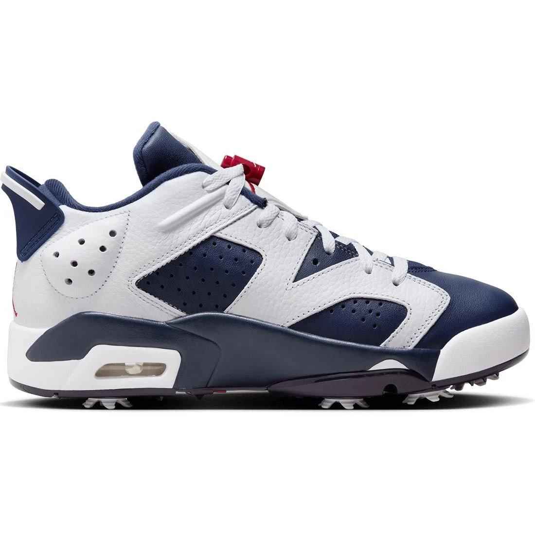 Nike Jordan Retro 6 G Golf Shoes White/Midnight Navy/Varsity Red 3 Nike Jordan Retro 6 G Golf Shoes White/Midnight Navy/Varsity Red - Image 3
