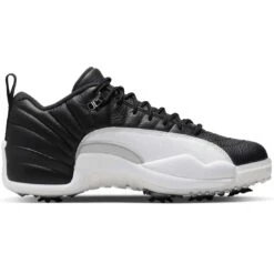 Nike Air Jordan XII Low G Golf Shoes Black/White/Varsity Red 10 Nike Air Jordan XII Low G Golf Shoes Black/White/Varsity Red -Callaway Store nike air jordan xii low golf shoes black white varsity red side itempicture