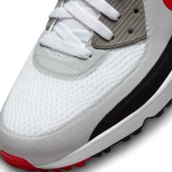 Nike Air Max 90 G Golf Shoes White/University Red -Callaway Store nike air max 90 g golf shoes white university red black detail 2 itempicture