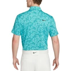 Nike Dri-FIT Tour Floral Polo 9 Nike Dri-FIT Tour Floral Polo -Callaway Store nike dri fit tour floral polo teal nebula back itempicture