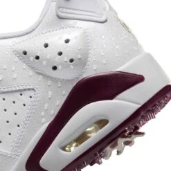 Nike Jordan Retro 6 G Golf Shoes White/Bordeaux -Callaway Store nike jordan retro 6 g golf shoes white bordeaux detail2 itempicture