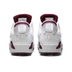 Nike Jordan Retro 6 G Golf Shoes White/Bordeaux -Callaway Store nike jordan retro 6 g golf shoes white bordeaux heel itempicture