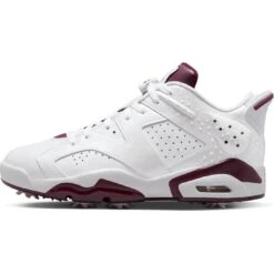 Nike Jordan Retro 6 G Golf Shoes White/Bordeaux -Callaway Store nike jordan retro 6 g golf shoes white bordeaux profile itempicture