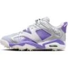 Nike Jordan Retro 6 G Golf Shoes Metallic Silver/Oxygen Purple