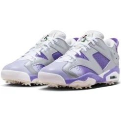Nike Jordan Retro 6 G Golf Shoes Metallic Silver/Oxygen Purple 12 Nike Jordan Retro 6 G Golf Shoes Metallic Silver/Oxygen Purple -Callaway Store nike jordan retro 6 g nrg golf shoes metallic silver oxygen purple pair itempicture