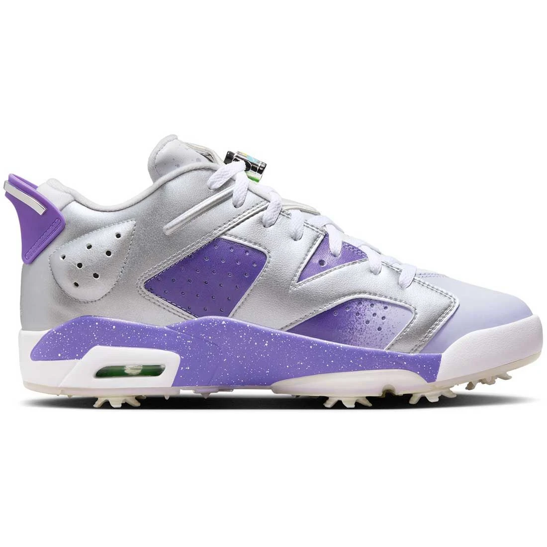 Nike Jordan Retro 6 G Golf Shoes Metallic Silver/Oxygen Purple 4 Nike Jordan Retro 6 G Golf Shoes Metallic Silver/Oxygen Purple - Image 4