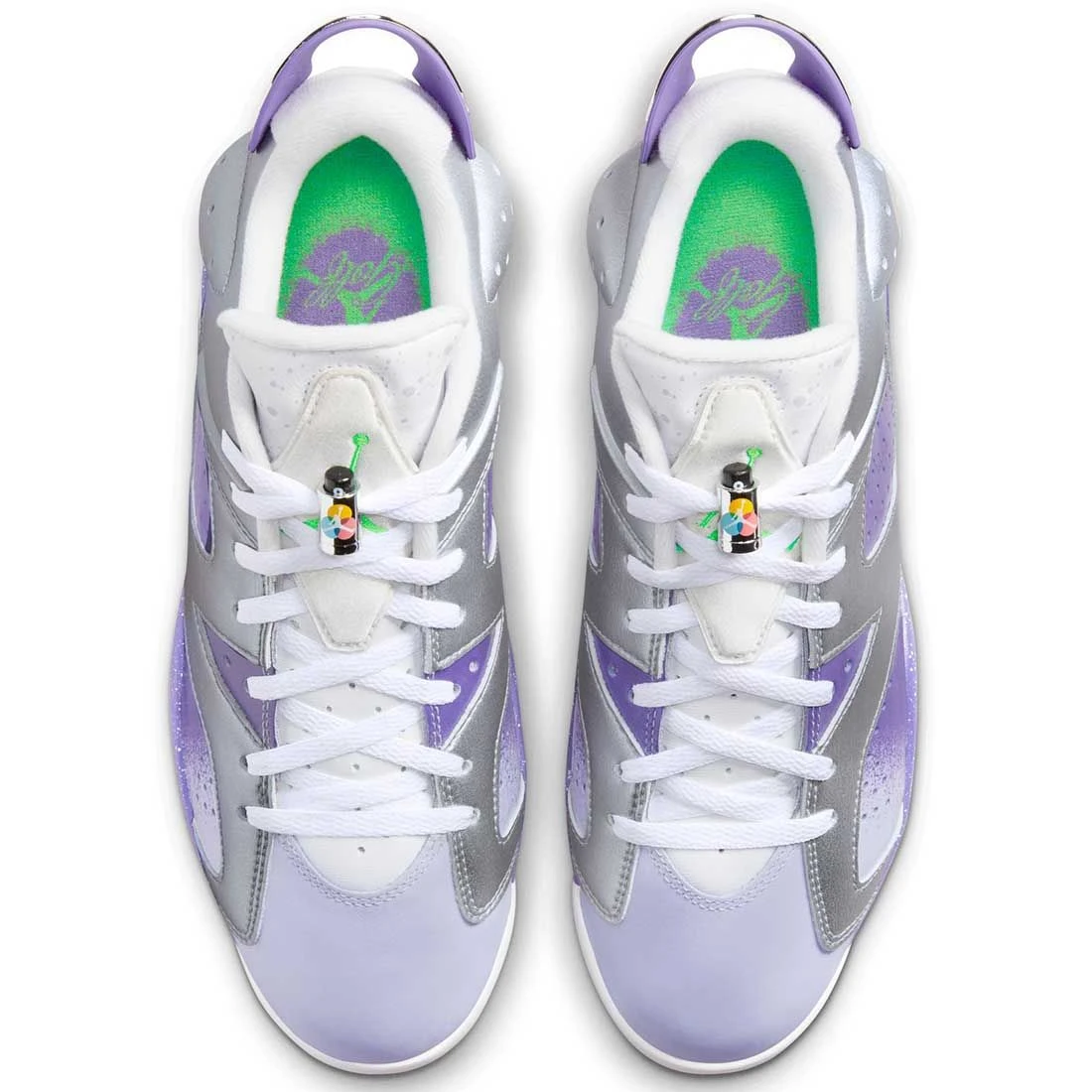 Nike Jordan Retro 6 G Golf Shoes Metallic Silver/Oxygen Purple 5 Nike Jordan Retro 6 G Golf Shoes Metallic Silver/Oxygen Purple - Image 5