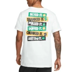 Nike Verbiage Golf Tee -Callaway Store nike verbiage golf tee white back itempicture