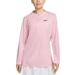 Nike Women's Dri-FIT UV Advantage Half-Zip Pullover 7 Nike Women's Dri-FIT UV Advantage Half-Zip Pullover -Callaway Store nike womens dri fit club half zip uv pullover medium soft pink front itempicture