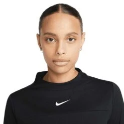 Nike Women's Dri-FIT UV Advantage Mock-Neck Top 9 Nike Women's Dri-FIT UV Advantage Mock-Neck Top -Callaway Store nike womens dri fit uv advantage mock neck top black detail itempicture