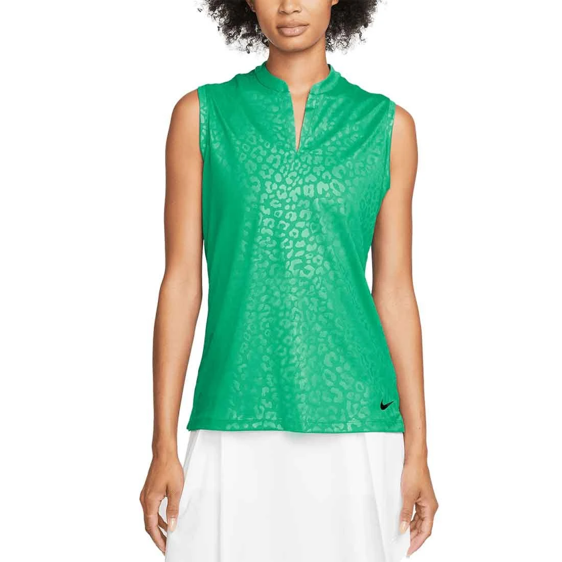 Nike Women's Dri-FIT Victory Embossed Sleeveless Polo 1 Nike Women's Dri-FIT Victory Embossed Sleeveless Polo