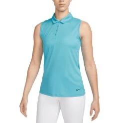 Nike Women's Dri-FIT Victory Sleeveless Polo 19 Nike Women's Dri-FIT Victory Sleeveless Polo -Callaway Store nike womens dri fit victory sleeveless polo baltic blue itempicture