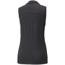 Puma Women's CLOUDSPUN Coast Sleeveless Polo 15 Puma Women's CLOUDSPUN Coast Sleeveless Polo -Callaway Store puma 2022 womens cloudspun coast sleeveless polo black back itempicture