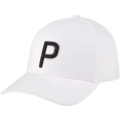 Puma 2022 Women's P Snapback Hat -Callaway Store puma 2022 womens p snapback hat white itempicture
