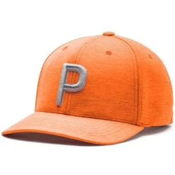 Puma 2022 Youth P Snapback Hat -Callaway Store puma 2022 youth p snapback hat vibrant orange itempicture