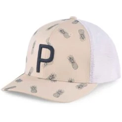 Puma Pineapples Trucker P Hat -Callaway Store puma 2023 pineapples trucker p hat white pepper itempicture