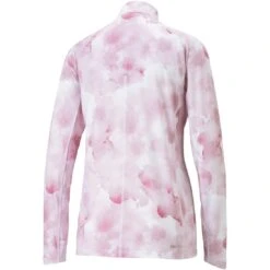 Puma Women's YOU-V Cloud Quarter Zip -Callaway Store puma 2023 womens you v cloud quarter zip orchid shadow back itempicture