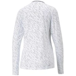 Puma Women's YOU-V Whitewater Long Sleeve Polo 6 Puma Women's YOU-V Whitewater Long Sleeve Polo -Callaway Store puma 2023 womens you v whitewater long sleeve polo white navy blazer back itempicture