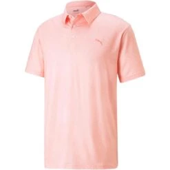 Puma Cloudspun Primary Polo -Callaway Store puma cloudspun primary polo flamingo pink front itempicture