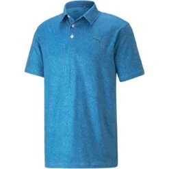 Puma Cloudspun Primary Polo -Callaway Store puma cloudspun primary polo lake blue front itempicture