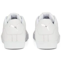 Puma Fusion Classic Golf Shoes White 10 Puma Fusion Classic Golf Shoes White -Callaway Store puma fusion classic golf shoes white 376982 01 heel itempicture