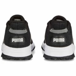 Puma Fusion Grip Golf Shoes Black/Silver/Quiet Shade 9 Puma Fusion Grip Golf Shoes Black/Silver/Quiet Shade -Callaway Store puma fusion grip golf shoes black silver quiet shade 377527 02 heel itempicture