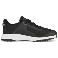 Puma Fusion Grip Golf Shoes Black/Silver/Quiet Shade 10 Puma Fusion Grip Golf Shoes Black/Silver/Quiet Shade -Callaway Store puma fusion grip golf shoes black silver quiet shade 377527 02 profile2 itempicture