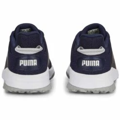 Puma Fusion Grip Golf Shoes Navy/Silver/Quiet Shade 9 Puma Fusion Grip Golf Shoes Navy/Silver/Quiet Shade -Callaway Store puma fusion grip golf shoes navy silver quiet shade 377527 03 heel itempicture