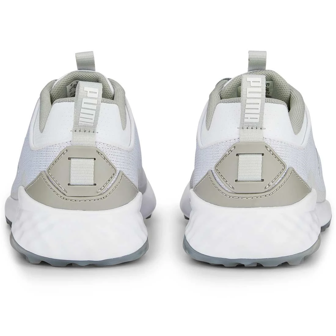 Puma Fusion Pro Golf Shoes White/Silver/High Rise 5 Puma Fusion Pro Golf Shoes White/Silver/High Rise - Image 5