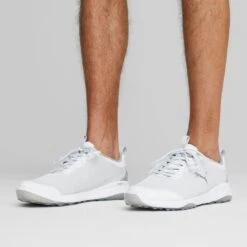 Puma Fusion Pro Golf Shoes White/Silver/High Rise 12 Puma Fusion Pro Golf Shoes White/Silver/High Rise -Callaway Store puma fusion pro golf shoes white silver high rise 377041 05 mod1 itempicture