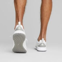 Puma Fusion Pro Golf Shoes White/Silver/High Rise 13 Puma Fusion Pro Golf Shoes White/Silver/High Rise -Callaway Store puma fusion pro golf shoes white silver high rise 377041 05 mod2 itempicture