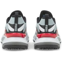 Puma GS-Fast Golf Shoes White/High Rise/High Risk Red -Callaway Store puma gs fast golf shoes white high rise high risk red 376357 04 heel itempicture