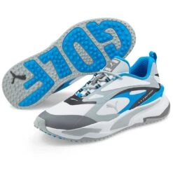 Puma GS-Fast Golf Shoes White/Quarry/Ocean Dive -Callaway Store puma gs fast golf shoes white quarry ocean dive pair itempicture