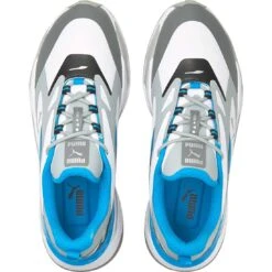 Puma GS-Fast Golf Shoes White/Quarry/Ocean Dive -Callaway Store puma gs fast golf shoes white quarry ocean dive top itempicture