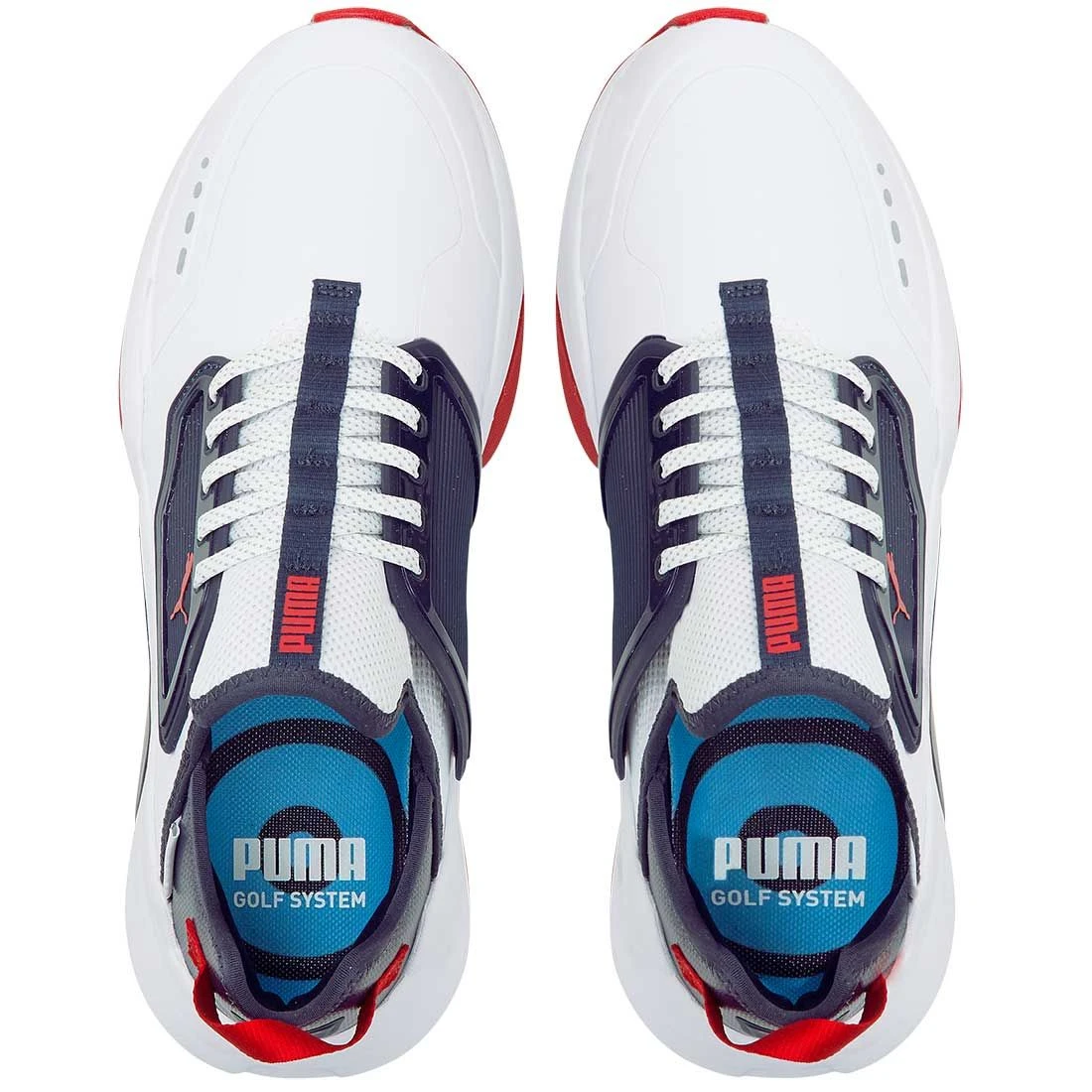 Puma GS.One Golf Shoes White/Navy Blazer/Ski Patrol 4 Puma GS.One Golf Shoes White/Navy Blazer/Ski Patrol - Image 4