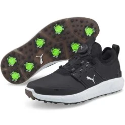 Puma Ignite Articulate Disc Golf Shoes Black/Silver -Callaway Store puma ignite articulate disc golf shoes black silver pair itempicture