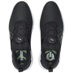 Puma Ignite Articulate Disc Golf Shoes Black/Silver -Callaway Store puma ignite articulate disc golf shoes black silver top itempicture