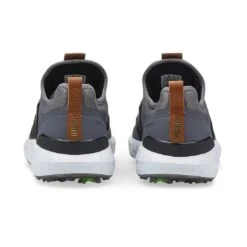 Puma Ignite Articulate Disc Golf Shoes Quiet Shade/Team Gold -Callaway Store puma ignite articulate disc golf shoes quiet shade team gold heel itempicture