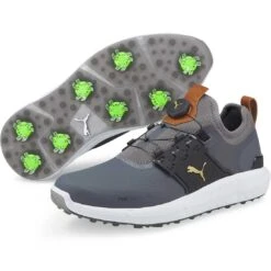 Puma Ignite Articulate Disc Golf Shoes Quiet Shade/Team Gold -Callaway Store puma ignite articulate disc golf shoes quiet shade team gold pair itempicture