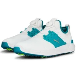 Puma Ignite Articulate Golf Shoes White/Silver/Green Lagoon 8 Puma Ignite Articulate Golf Shoes White/Silver/Green Lagoon -Callaway Store puma ignite articulate golf white silver green lagoon 376078 08 pair itempicture