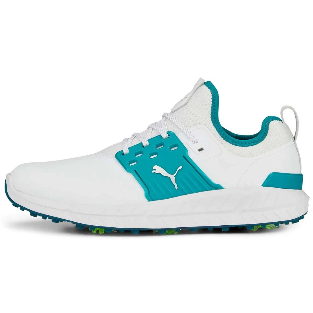 Puma Ignite Articulate Golf Shoes White/Silver/Green Lagoon 1 Puma Ignite Articulate Golf Shoes White/Silver/Green Lagoon
