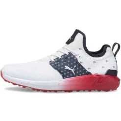 Puma Ignite Articulate Volition Golf Shoes White/Silver/Ski Patrol