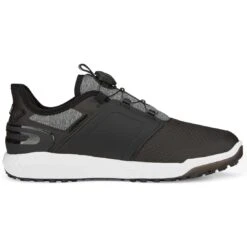 Puma Ignite Elevate Disc Golf Shoes Black/Silver -Callaway Store puma ignite elevate disc golf shoes black silver 376080 02 profile2 itempicture