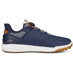 Puma Ignite Elevate Disc Golf Shoes Navy/Silver -Callaway Store puma ignite elevate disc golf shoes navy silver 376080 05 profile2 itempicture