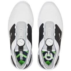 Puma Ignite Elevate Disc Golf Shoes White/Black/Silver 9 Puma Ignite Elevate Disc Golf Shoes White/Black/Silver -Callaway Store puma ignite elevate disc golf shoes white black silver 376080 06 top itempicture
