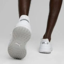 Puma Ignite Elevate Golf Shoes White/Silver -Callaway Store puma ignite elevate golf shoes white silver 376077 01 mod1 itempicture