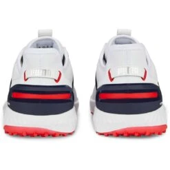 Puma Ignite Elevate Golf Shoes White/Silver/Navy 10 Puma Ignite Elevate Golf Shoes White/Silver/Navy -Callaway Store puma ignite elevate golf shoes white silver navy 376077 04 heel itempicture