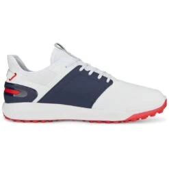 Puma Ignite Elevate Golf Shoes White/Silver/Navy 11 Puma Ignite Elevate Golf Shoes White/Silver/Navy -Callaway Store puma ignite elevate golf shoes white silver navy 376077 04 profile2 itempicture