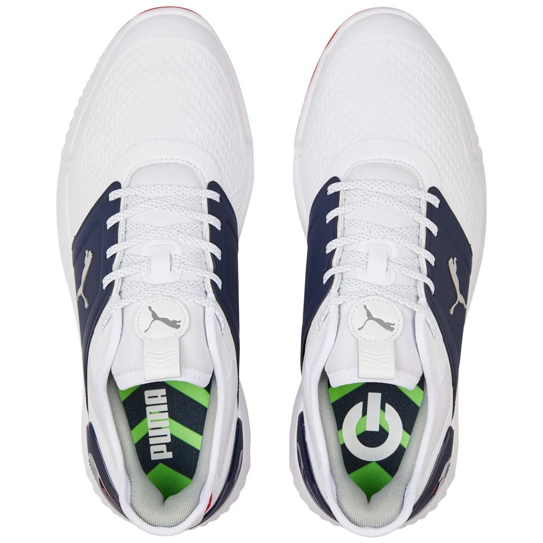 Puma Ignite Elevate Golf Shoes White/Silver/Navy 3 Puma Ignite Elevate Golf Shoes White/Silver/Navy - Image 3