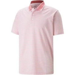 Puma MATTR Feeder Stripe Polo -Callaway Store puma mattr feeder stripe polo flamingo pink itempicture